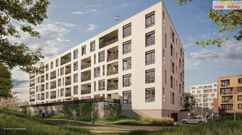 Prodej bytu 2+kk 53,2m + 39,2m terasa -Ve výstavbě - 4