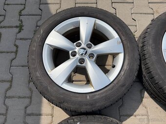 4x al kola 5x100 15 + pneu letní 185/60 R15 - 4