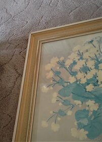 Bílá kytice ve džbánu / Dagmar Čížková / tempera - 4