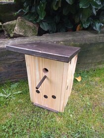 Budka pro sýkorky, EKO nátěr, masivní dřevo, ruční originál - 4
