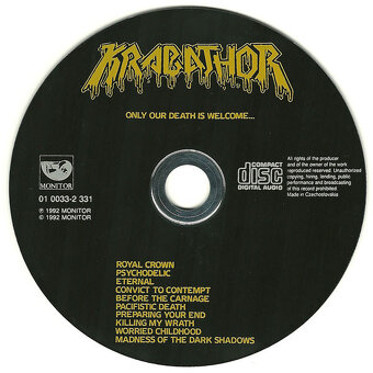 Kúpim orig.CD KRABATHOR - "Only Our Death Is Welcome... " - 4