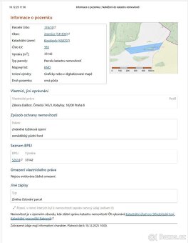 Kosobody - prodej pozemků 48 Kč/m2 - 4