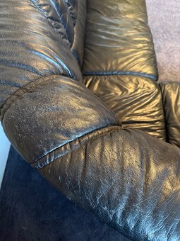 Kožená rohová sedačka - 4