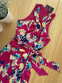 Letní květované nevšední midi šaty Ralph Lauren, vel. 38 - 4