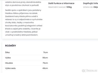 Křeslo + taburet. - 4
