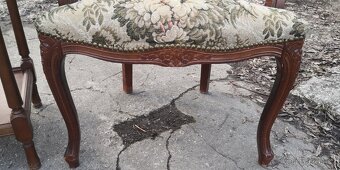 Starožitná 2x křesílka - 4