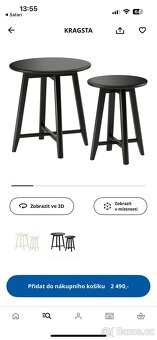 Kulatý stolek Kragsta IKEA - 4