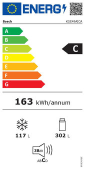 Lednice s mrazákem Bosch KGE49AICE NEREZ - 4