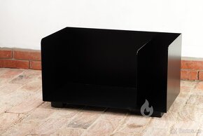 Stojan, zásobník na krbové dřevo 2-BOX Flop 80x45x45cm - 4