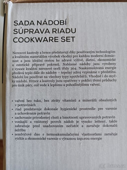 Nerezové kastroly s poklicí 4,3 l a 6,2 l (Orion) - 4