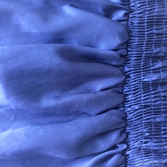 Nová společenská saténová halenka vázání za krk - 4