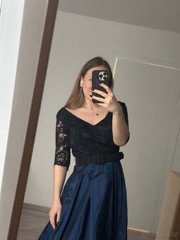 Nádherné plesové šaty velikosti 38 / M - 4