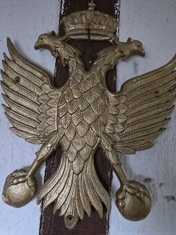 KRÁSNÁ OBŘÍ KOVOVÁ DVOUHLAVA ORLICE - 4