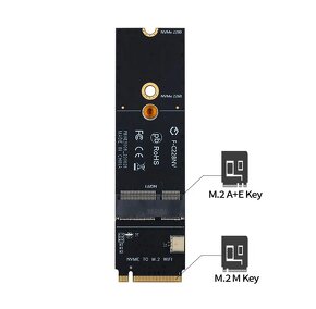 M.2 adaptér pro Vaši wifi kartu (NVME SSD) nový - 4