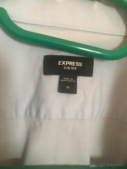 Express, pánská košile blankytně modré barvy - 4