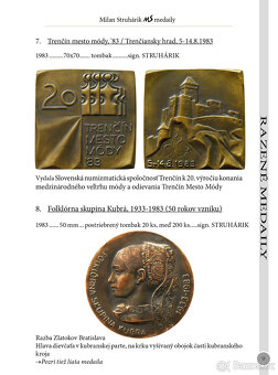 Katalóg medailí Milana Struhárika - 4