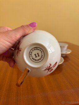 Vintage sada - hrneček s podšálkem - 4