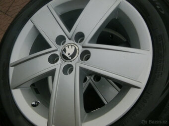 Letní alu originál Škoda Rapid / Fabia III 5x100 6Jx15 ET38 - 4