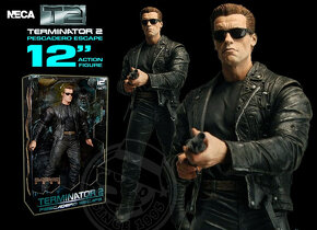 2x velké NECA figurky 30cm Terminator 2 v neotevřené krabici - 4