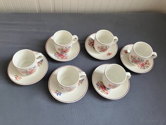 Porcelánový kávový servis, Ditmar Urbach, 6 ks - 4