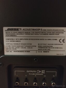 Bose Acoustimass 6 Reproduktory 5.1 - 4
