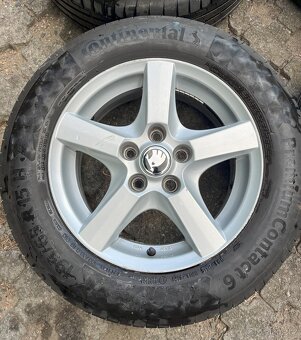 ALU KOLA R15 5x112 , 195/65/R15 Continental 6mm - 4