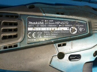 18V AKU vrtačka MAKITA HP457D + 3x AKU - 4