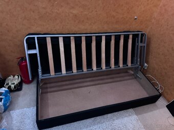 Rozkládací postel/pohovka s lamelovým roštem - 4