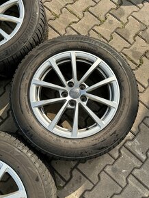 Kompletní alu Audi 5x112r17 + 225/60R17 zimní Bridgestone - 4
