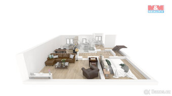 Prodej dvougeneračního rodinného domu, 630 m², obec Lovčice - 4