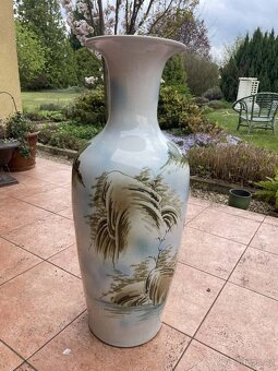 Velká ručně malovaná interiérová váza – 75 cm - 4