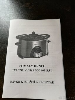 Pomalý hrnec zn. Crock Pot obsah 3,5 litru, nový - 4