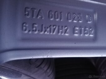 alu VW Touran II, letní 215/55/17, alu VW 17" Stockholm - 4