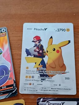 Pikachu - Shadow Lugia - Drampa - Tormadus /Pokemon kartičky - 4
