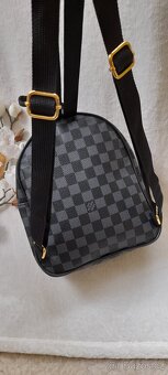 Černo-šedý stylový mini batůžek - 4