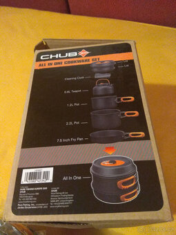 Camping/kempovací komplet Sada nádobí Chub (4ks) - 4