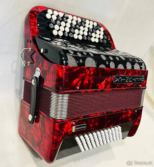 Predám nový akordeón Beltunica- chromaticky B Griff -72 BASO - 4