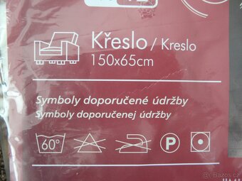 Prodám 3 přehozy na křesla zn. "Jimi" - 4