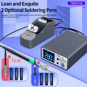 AIXUN T3B Pájecí stanice + všechny pera a hroty T115 & T210 - 4