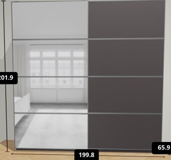 Černá skříň IKEA PAX - 4