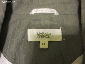 Kalhot.kostým M&S, vel. kalhot 38 a saka 42. - 4
