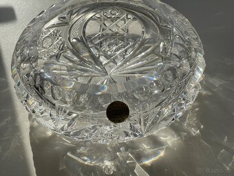 BOHEMIA CRYSTAL broušený popelník - PbO 24% - 4