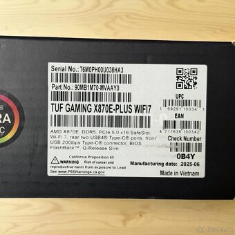 Nová ASUS TUF GAMING X870E-PLUS WIFI7 AMD X870E ATX - 4