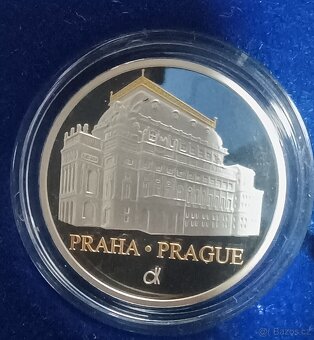 4ks stříbrné mince - Pražské motivy - 4
