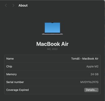 MacBook Air M2 13” 2022 / 24GB RAM / 512 GB - 4