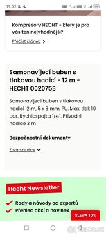 Kompresor a vzduchová hadice s navijákem - 4