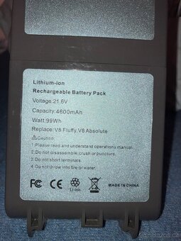 Náhradní baterie Aryee V7, 4600mAh - 4