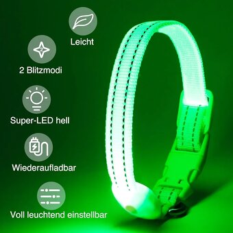 Nový usb led obojek velikost S - 4