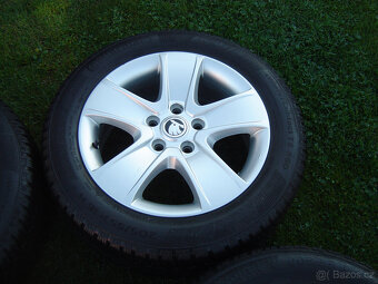 4X ZIMNÍ HLINÍKOVÁ KOLA ŠKODA OCTAVIA III,II 205/55 R16 .TOP - 4
