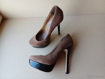 Hnědé lodičky na platformě vel.37 - 4